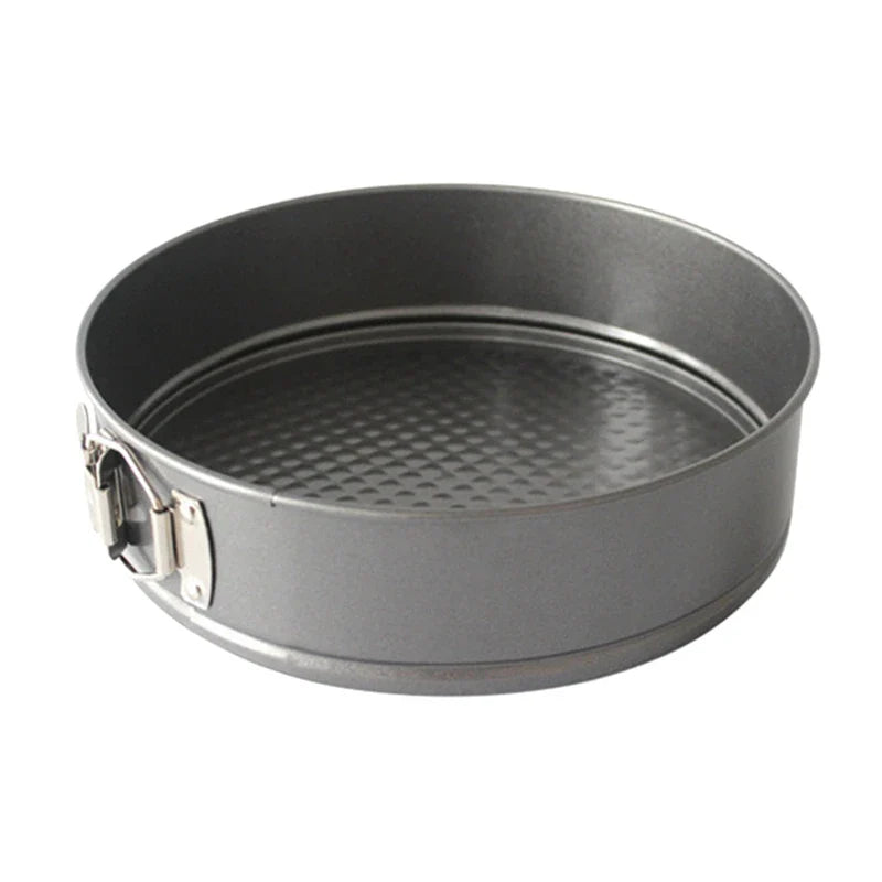 Springform Cake Pan – Carbon Steel Non-Stick Leakproof Baking Pan with Removable Bottom – Round Mold for Home Kitchen and Bakery