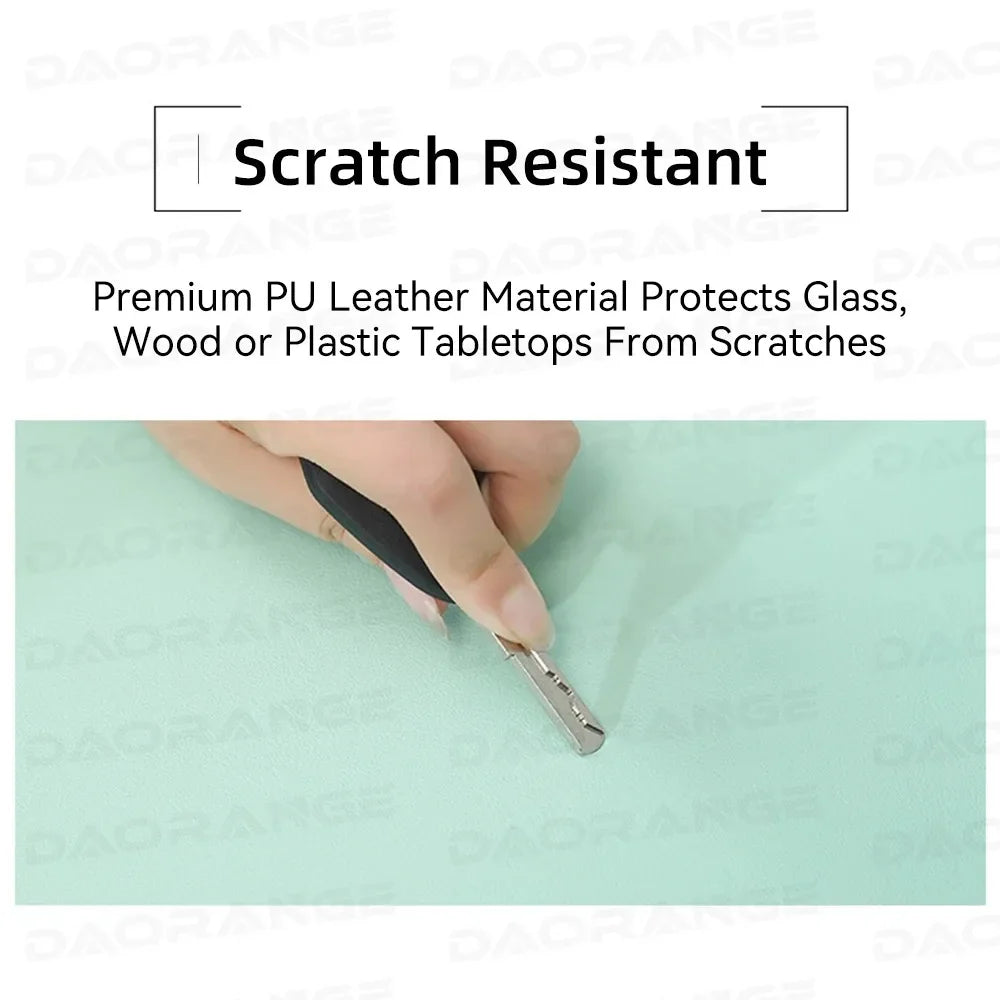 Creative Anti-Slip Leather Mouse Pad – Stylish Gaming & Office Desk Mat for Laptop, PC & MacBook