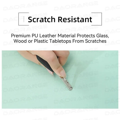 Creative Anti-Slip Leather Mouse Pad – Stylish Gaming & Office Desk Mat for Laptop, PC & MacBook
