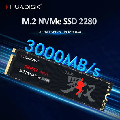 HUADISK M.2 NVMe PCIe SSD 128GB-2TB, High-Speed Internal Solid State Drive for Laptop & Desktop, M.2 2280