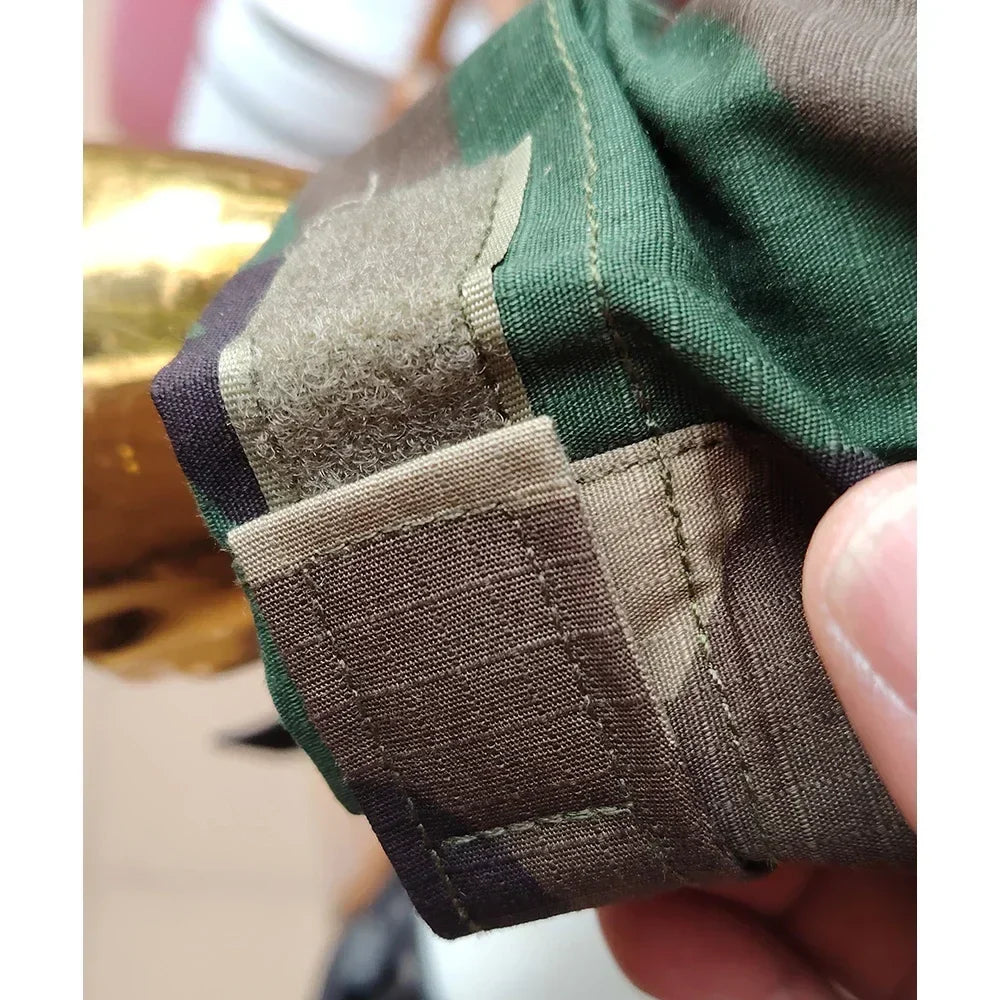 Men’s Camo Tactical Uniform Set | Ripstop Airsoft Suit with Multi-Pocket Pants & Training Shirt for Hunting or Paintball