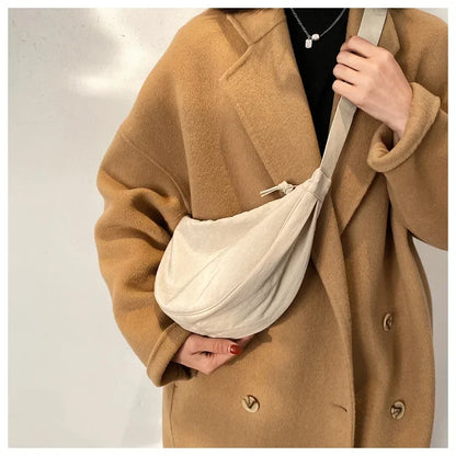 Casual Nylon Hobo Crossbody Bag for Women – Shoulder, Half Moon, Tote Travel Shopper & Purses