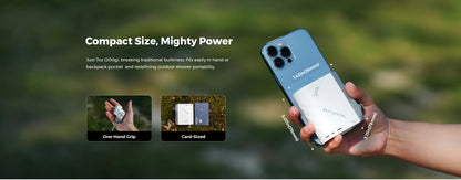 FLEXTAIL Portable Shower Pump – IPX7 Waterproof Rechargeable Water Pump with Hose for Camping & Outdoor Shower