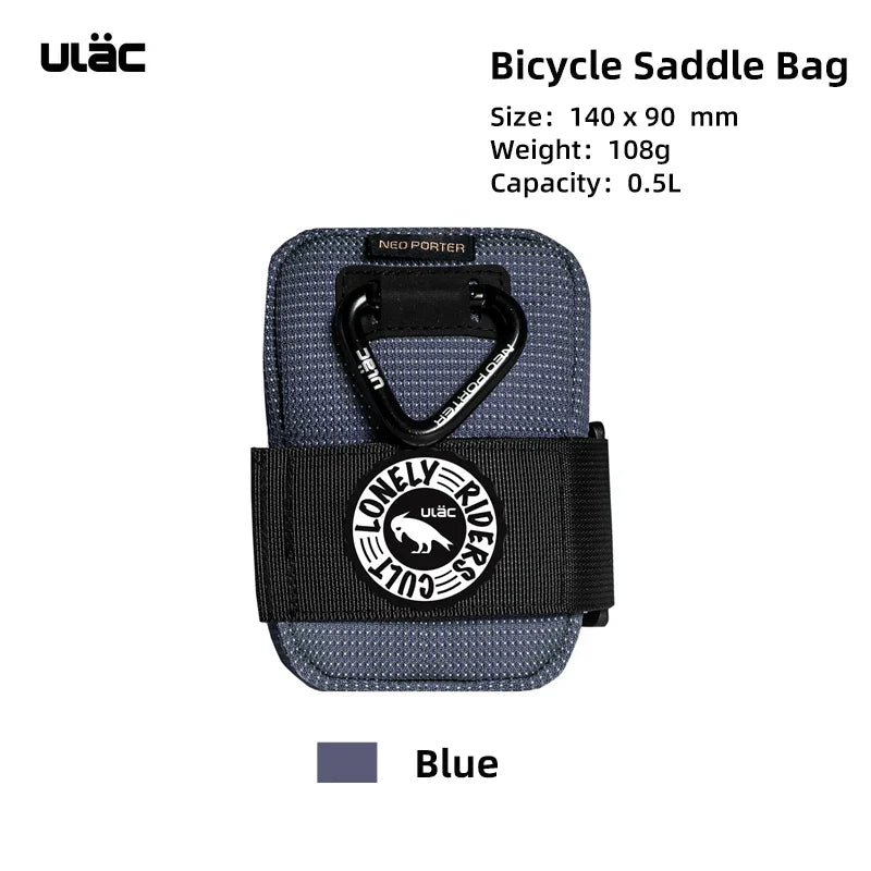 ULAC 0.5L Waterproof Bicycle Saddle Bag — Mini Shockproof MTB Seatpost Rear Pack Tail Pouch