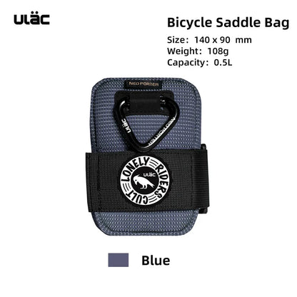 ULAC 0.5L Waterproof Bicycle Saddle Bag — Mini Shockproof MTB Seatpost Rear Pack Tail Pouch