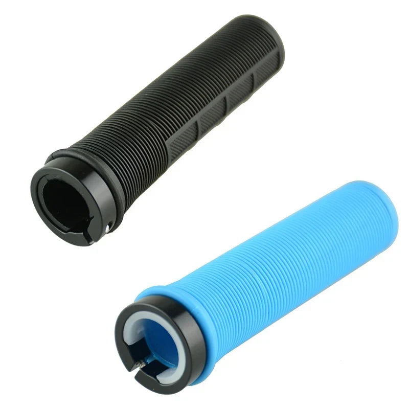 TPR Aluminum Alloy Lock-On Bicycle Handlebar Grips — Integrated Non-Slip MTB Cuffs for Bike Parts