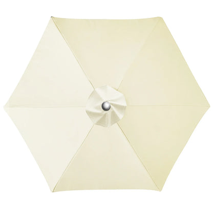 Universal 6/8 Rib Patio Umbrella Replacement Canopy – Polyester Sunshade & Rainproof Outdoor Cover Cloth