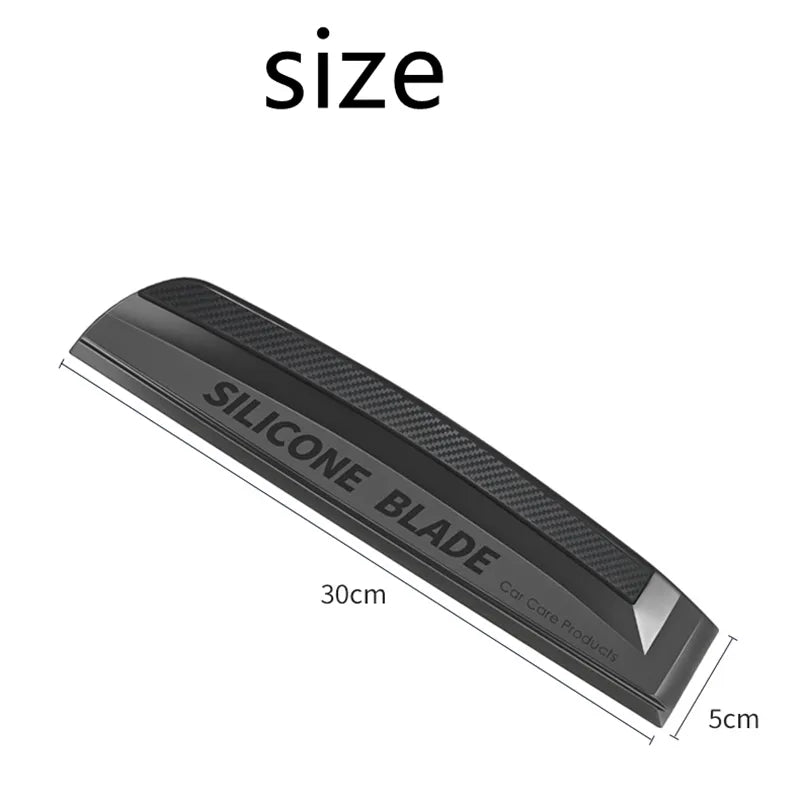 Non-Scratch Silicone Squeegee - Soft Handy Car Wrap Tool for Water Window Wiping, Drying, and Film Scraping - Clean Your Car with Ease!