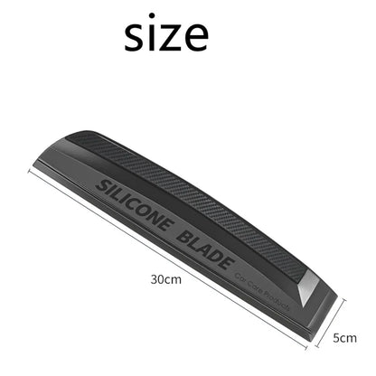 Non-Scratch Silicone Squeegee - Soft Handy Car Wrap Tool for Water Window Wiping, Drying, and Film Scraping - Clean Your Car with Ease!