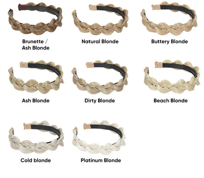 SARLA Synthetic Bohemian Braided Headband – Butterfly Plaited Hairpiece for Women