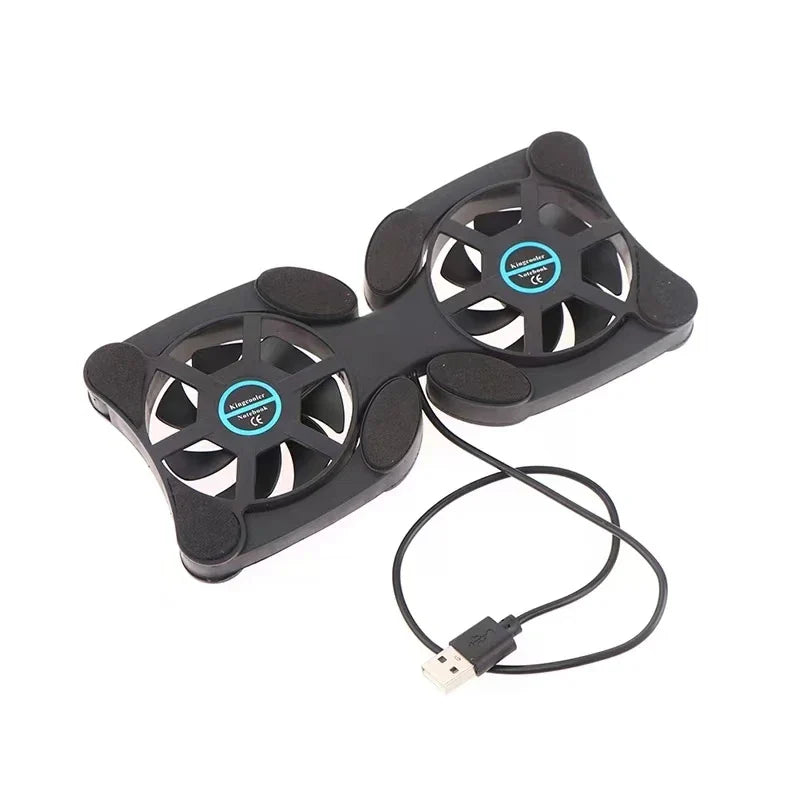 USB Mini Laptop Cooling Fan Stand - Foldable Notebook Cooler Pad, Radiator by Cooler Master, Computer Accessories