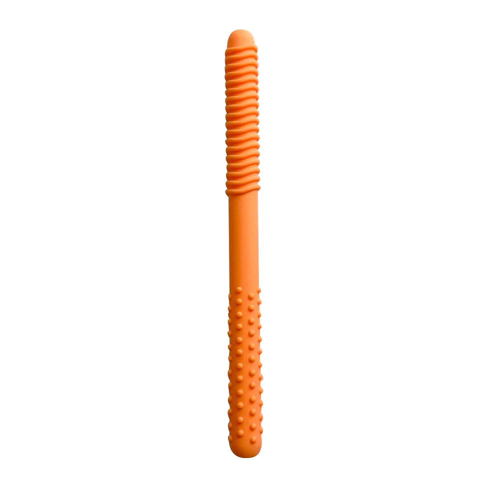 1/6pcs Baby Teething & Speech Therapy Chew Tubes – Hollow Molar Straw Oral Motor Training Teether Toys for Kids with Handle Grip