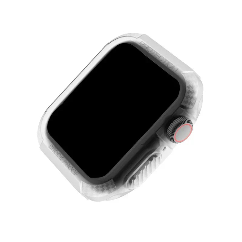 Rugged TPU Protective Case & Screen Protector for Apple Watch Series 5-9 & SE – 38mm-45mm iWatch Cover