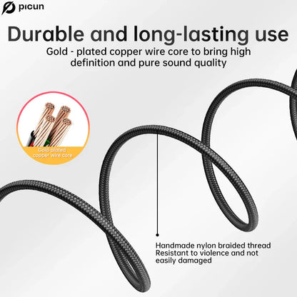 Picun C60 Wired On-Ear Headphones with Mic - Noise Isolating Computer Headphones, Volume Control, 3.5mm Aux Jack