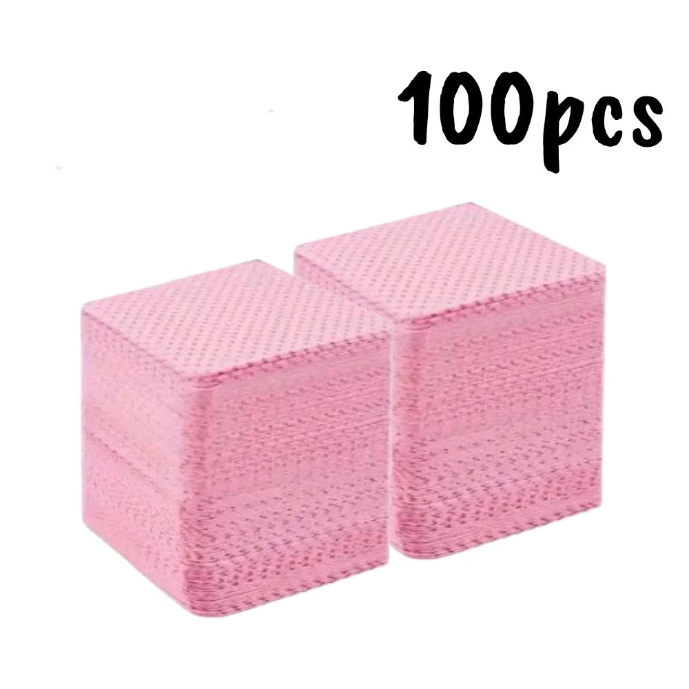 Lint-Free Nail Wipes - Aluminum-Free Gel Cleansing Tissues & Nail Polish Remover Pads for Nail Art Beauty Care