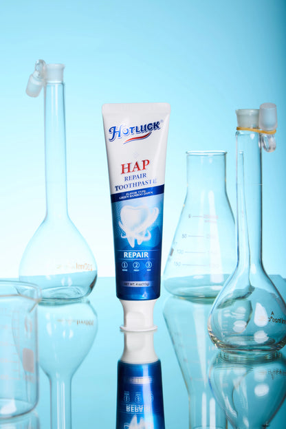 Hotluck Fluoride-Free Nano Hydroxyapatite Toothpaste – Sensitive Relief, Whitening, SLS-Free, Natural Peppermint