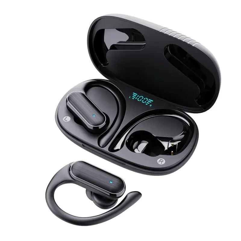 A520 Bluetooth Headset - V5.3 Wireless Sports Earbuds with Microphone, Anti-Sweat Stereo Earphones