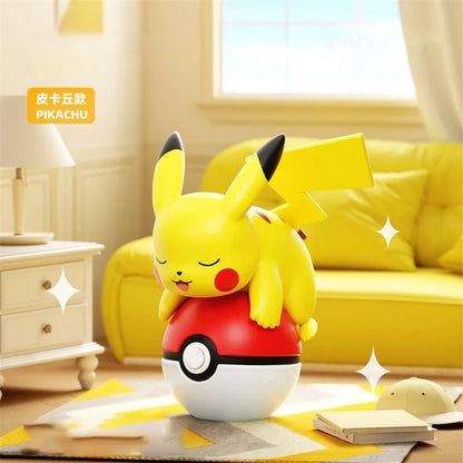 Authentic Pokémon Poké Ball Handmade Character Plush Dolls – Pikachu & Charmander Anime Model Ornament Kids Toy Christmas Gift