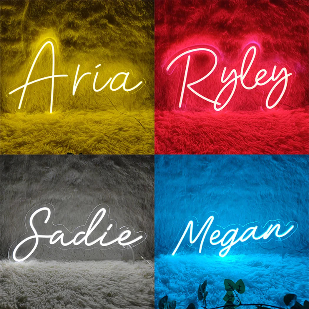 Custom Neon LED Name Light — Personalized Kids & Teenage Wall Sign for Bedroom Decor Gift