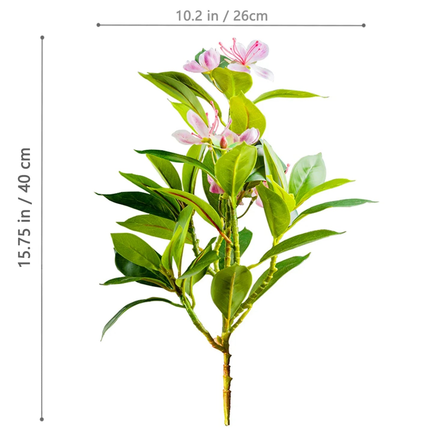32–120cm Artificial Banyan Tree Branch – Tropical Fake Plant with Red Leaves for Home, Garden & Indoor Decorative Display
