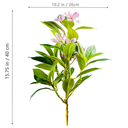 32–120cm Artificial Banyan Tree Branch – Tropical Fake Plant with Red Leaves for Home, Garden & Indoor Decorative Display