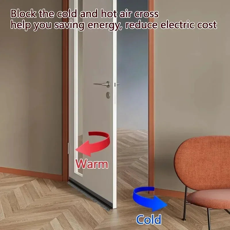 Self-Adhesive Door Sealing Strip – Gap Filler Brush for Windproof, Soundproof & Insect-Proof Doors