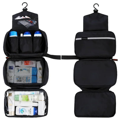 Hanging Waterproof Toiletry Bag – Large Travel Cosmetic & Makeup Organizer for Men & Women
