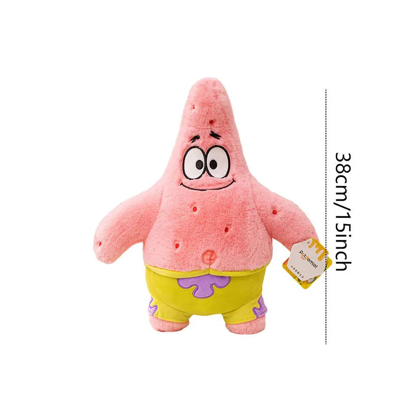 Anime Spongebob SquarePants Plush Toys – Patrick, Squidward, Mr. Krabs & Gary Stuffed Cartoon Toys, Birthday Gift for Kids