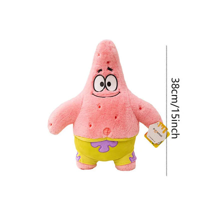 Anime Spongebob SquarePants Plush Toys – Patrick, Squidward, Mr. Krabs & Gary Stuffed Cartoon Toys, Birthday Gift for Kids