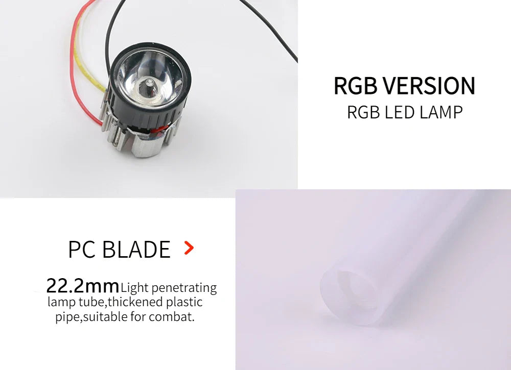 Luke RGB Metal Lightsaber – Laser Sword Kpop Lightstick Flashing Toy Rave Weapon Collectible