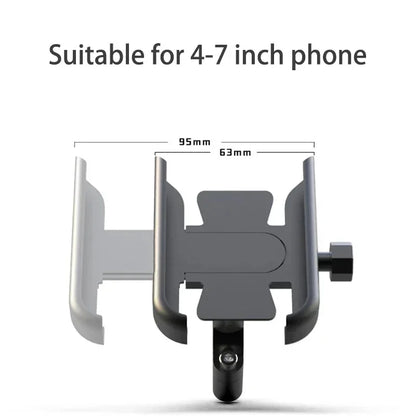 M1 Aluminum Alloy Motorcycle & Bicycle Phone Holder – Electric Vehicle Navigation Mount for Riding