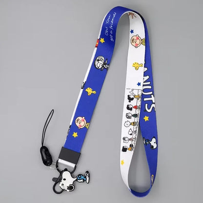 Snoopy Lanyard – Cute Cartoon Keychain & Phone Strap, ID & Credit Card Badge Holder, Pass Hang Rope Gift