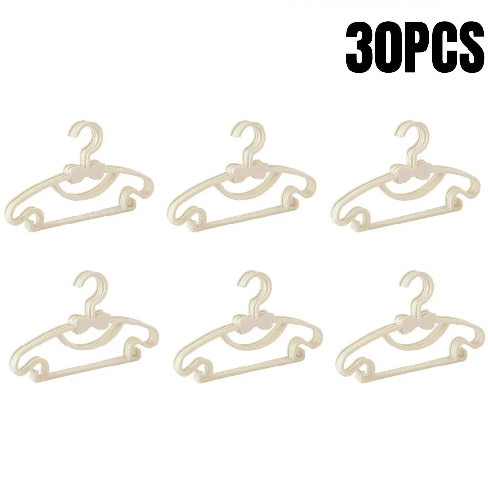 5-50PCS Baby Plastic Hangers – Kids Clothes Storage Rack for Nursery, Toddlers & Infants, Portable Home Use