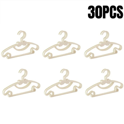 5-50PCS Baby Plastic Hangers – Kids Clothes Storage Rack for Nursery, Toddlers & Infants, Portable Home Use
