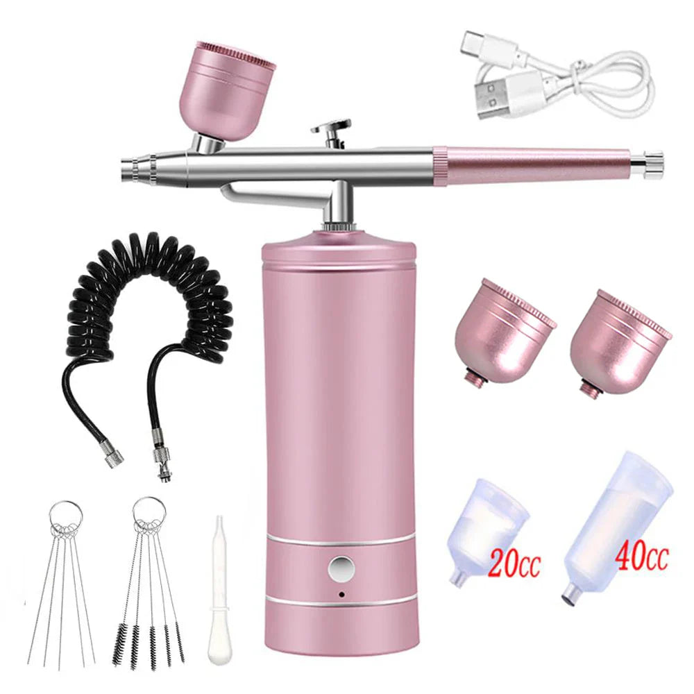 Portable Airbrush Nail Compressor — Wireless Spray Gun for Nail Art, Crafts & Model Painting