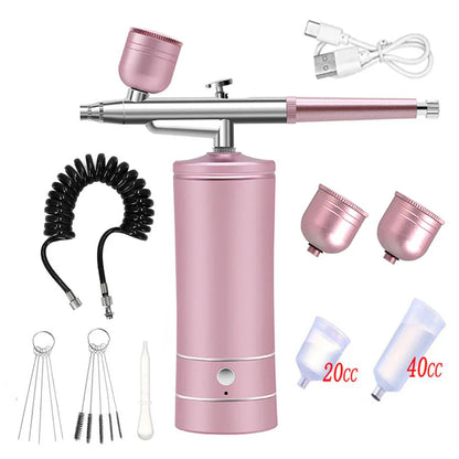 Portable Airbrush Nail Compressor — Wireless Spray Gun for Nail Art, Crafts & Model Painting