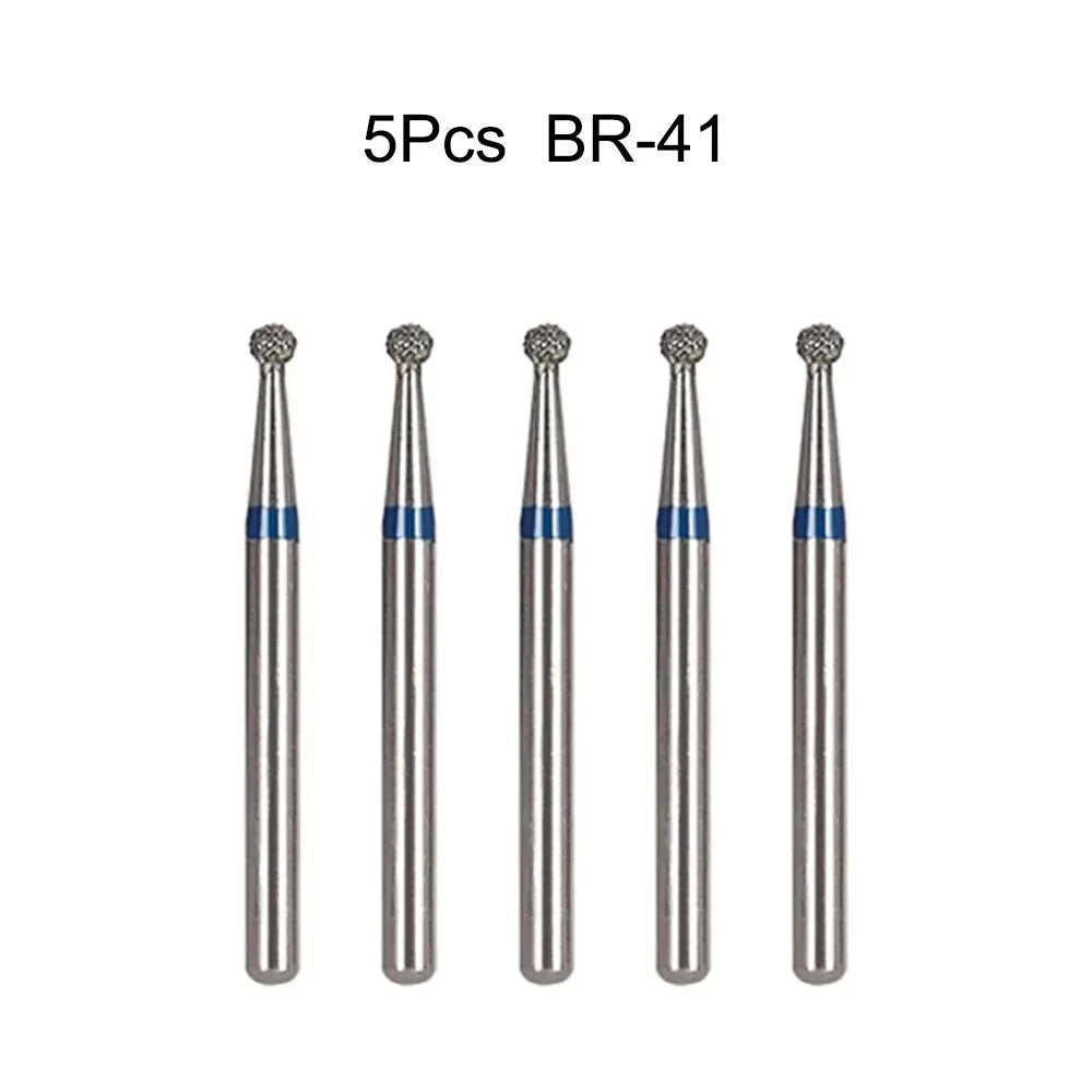 5pcs Dental Diamond Burs Drill FG 1.6mm – High-Speed Handpiece Burs for Polishing & Whitening