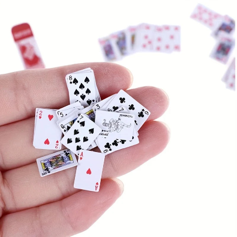 5 Sets Mini Portable Poker Cards – Fun Party Game for Teens & Adults, Ideal Birthday or Festive Gift