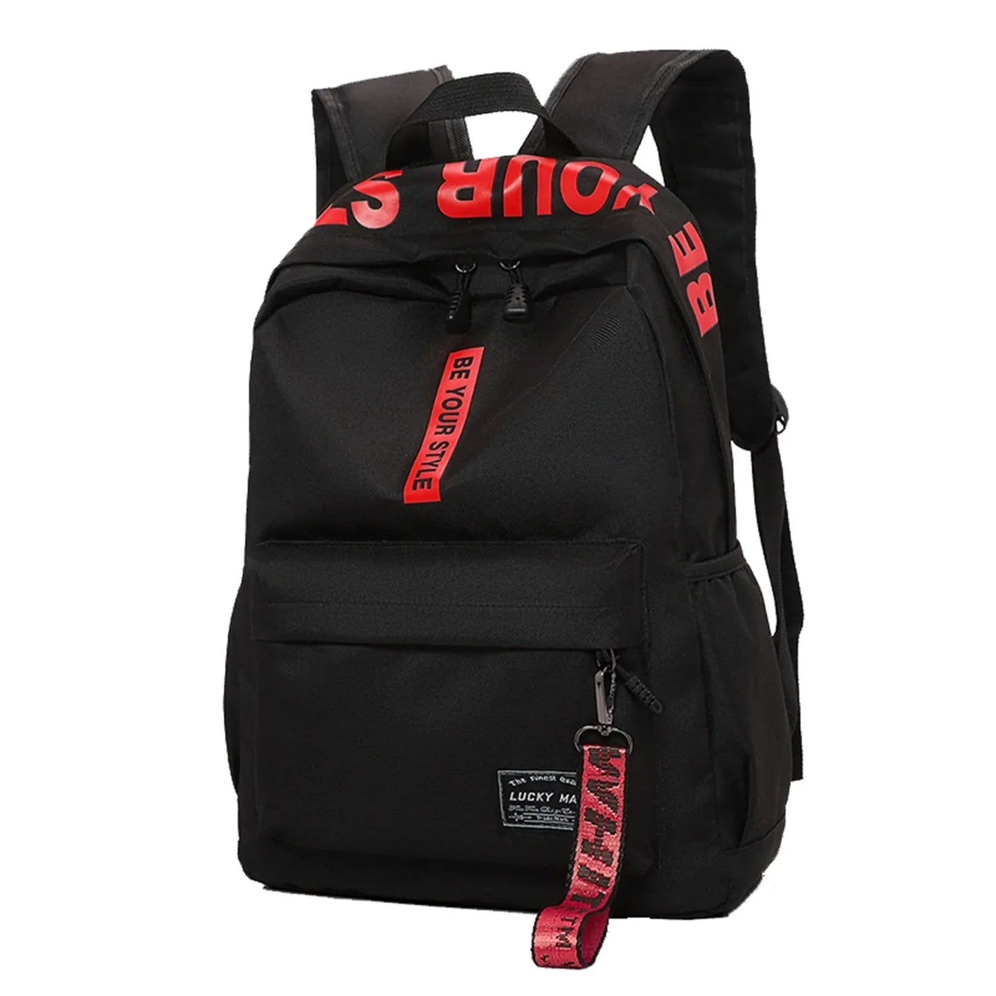 Lightweight Student Backpack – Custom Logo Casual Dual-Shoulder Bag with Arc Straps & Durable Oxford Fabric