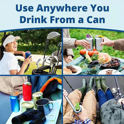 Multi-Colored Beverage Can Opener with Protective Lid – 1/3/6/12pcs Set, Easy On/Off, Perfect for Parties, BBQs, and Beach