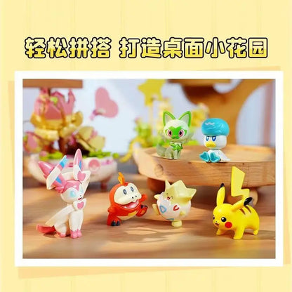New Anime Pokémon DIY Building Block Toys – Pikachu, Sylveon, Togepi Cartoon Figures for Home Decoration