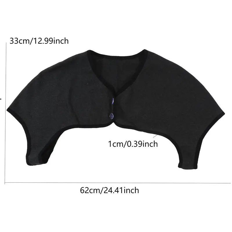 Back & Shoulder Support Brace – Men & Women Shoulder Warmer Wrap for Rotator Cuff Pain & Chronic Inflammation Relief