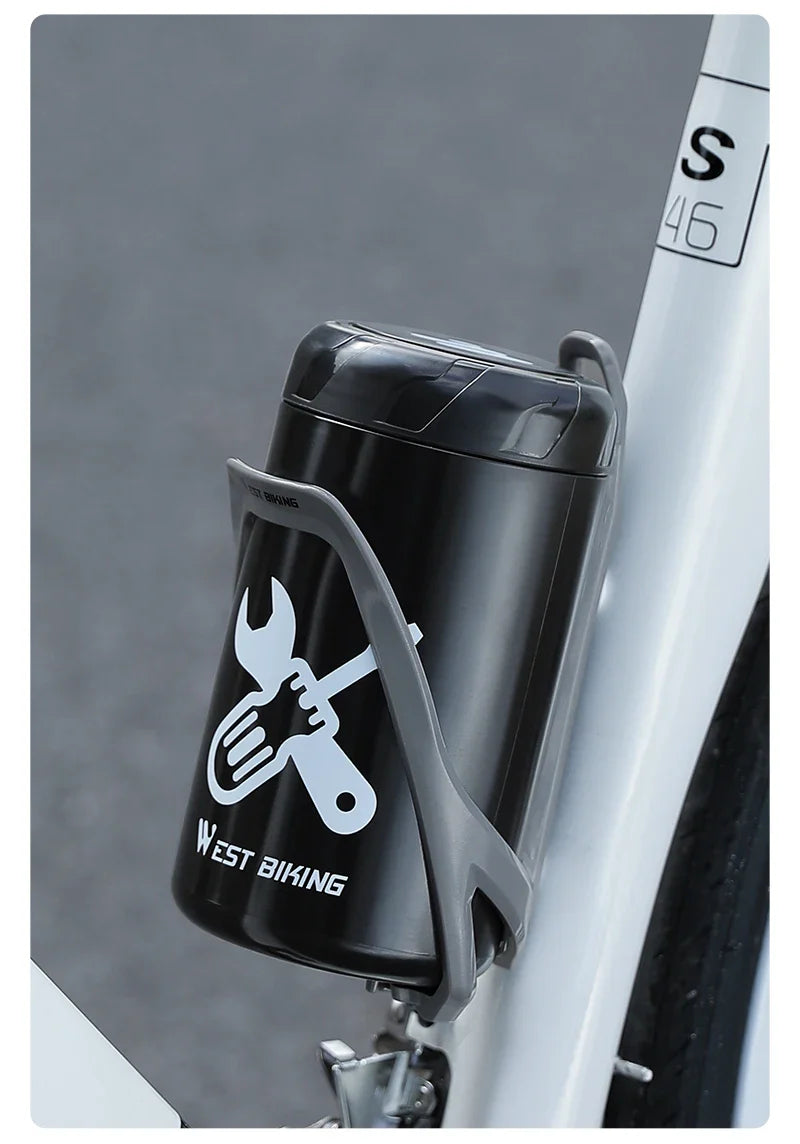 WEST BIKING Bicycle Repair Tool Capsule – Portable Waterproof Toolkit with Bottle Cage for MTB & Road Bikes