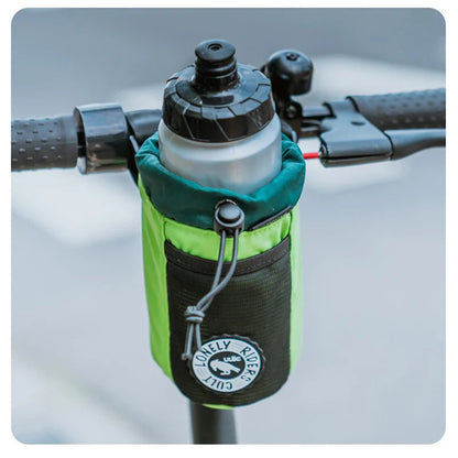 C-HOLD Bike Handlebar Stem Bag — Insulated Water Bottle & Snack Storage Pouch for Touring, Commuting, Bikepacking
