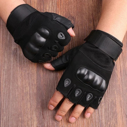 Half Finger Cycling Tactical Gloves - Outdoor Sports, Shooting, Hunting, Motorcycle and Bike Accessories for Men and Women