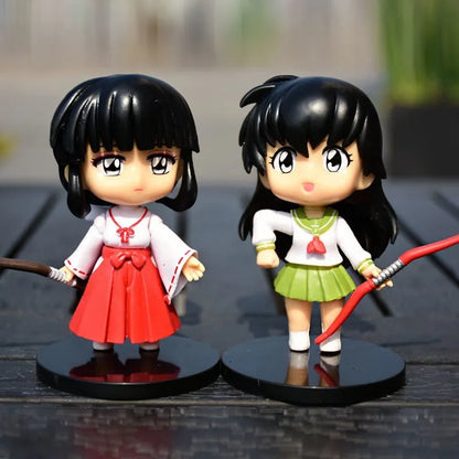 New Inuyasha Anime Figure Set – Higurashi, Kagome, Miroku & Sesshoumaru Q-Version PVC Action Dolls, Toys & Gifts for Kids
