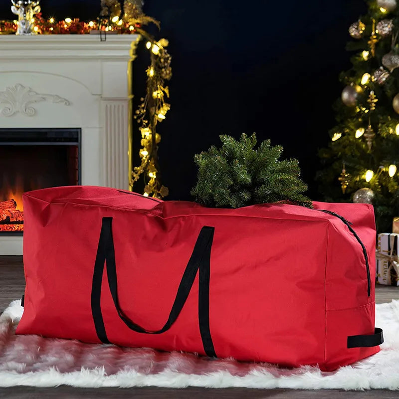 Christmas Tree Storage Bag – Heavy Duty Oxford Fabric Waterproof Dustproof Zippered Container