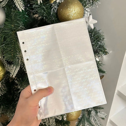 A5/A6/A7 Transparent File Holder Set – 10pcs 6-Hole Loose Leaf PVC Binder for DIY Document Storage