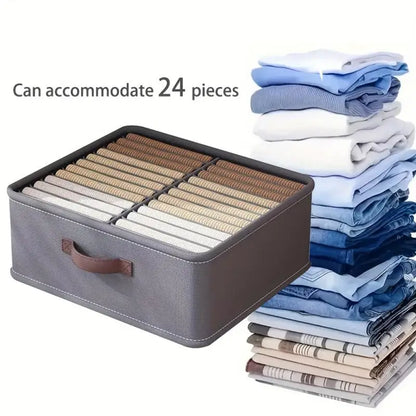 Foldable Wardrobe Storage Organizer Box – Thickened Drawer for Sweaters, T-Shirts & Pants with PP Board Closet Storage Solution