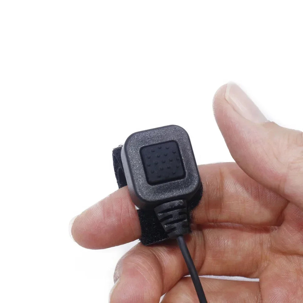 Extendable Adjustable Acoustic Throat Microphone PTT Headset for Baofeng UV-5R, BF-888S, UV-21 PRO, Quansheng UV-K5 & K6 Two Way Radios